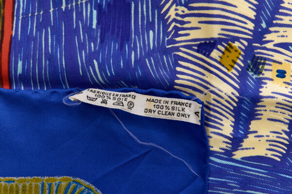 Hermes Silk Scarf Carre 90 "HENRY F SMITH SAILOR" Blue Silk Scarf - Image 8