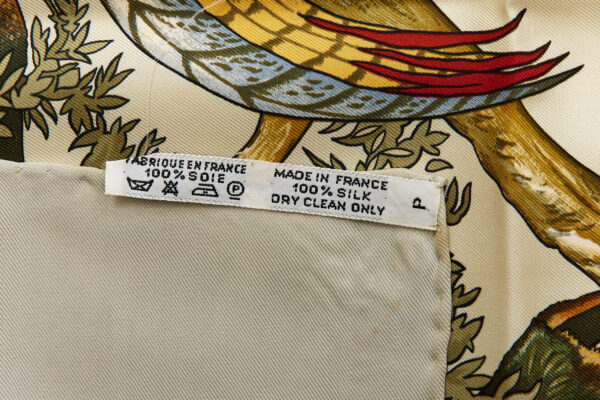 Hermes Silk Scarf Carre 90 "SICHUAN" Green Silk Scarf - Image 8