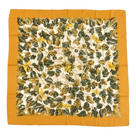 Hermes Silk Scarf Carre 90 "Les merises" Orange Silk Scarf