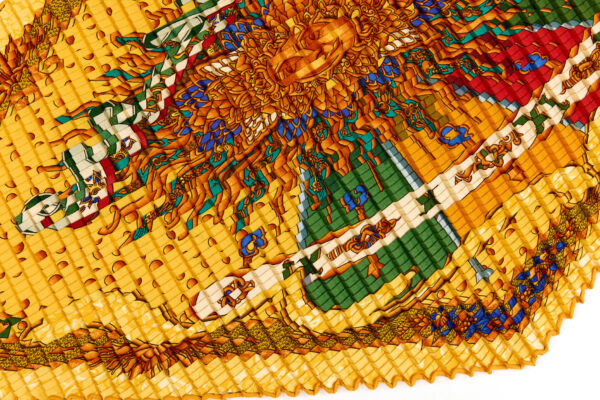 Hermes Silk Scarf Carre 90 "CARPE DIEM" Yellow Silk Scarf - Image 6
