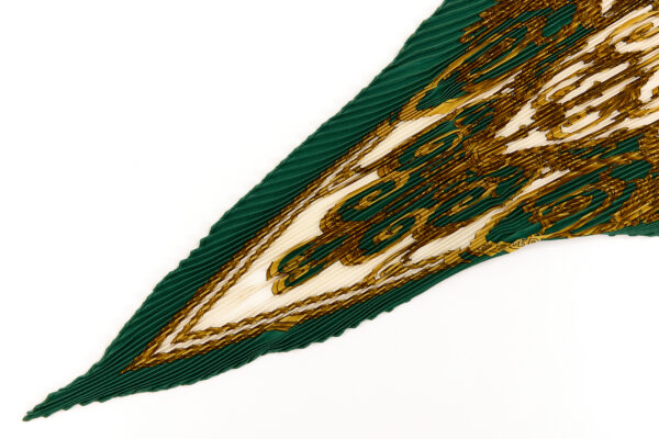 Hermes Silk Scarf Carre 90 "LES TUILERIES" Green Silk Scarf - Image 5