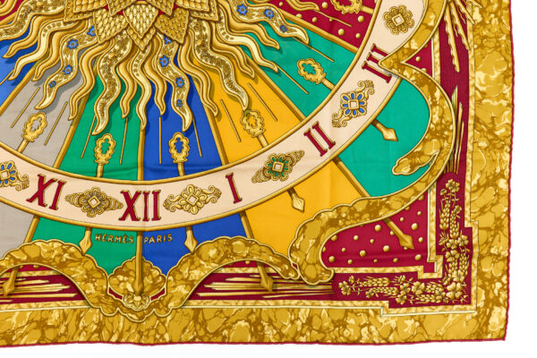 Hermes Silk Scarf Carre 90 "CARPE DIEM" Yellow Silk Scarf - Image 6