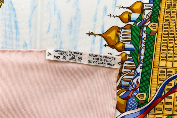 Rare! Hermes Silk Scarf Carre 90 "GRAND CORTEGE A MOSCOU" Pink Silk Scarf - Image 8