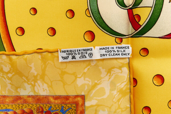 Hermes Silk Scarf Carre 90 "CARPE DIEM" Blue Silk Scarf - Image 8