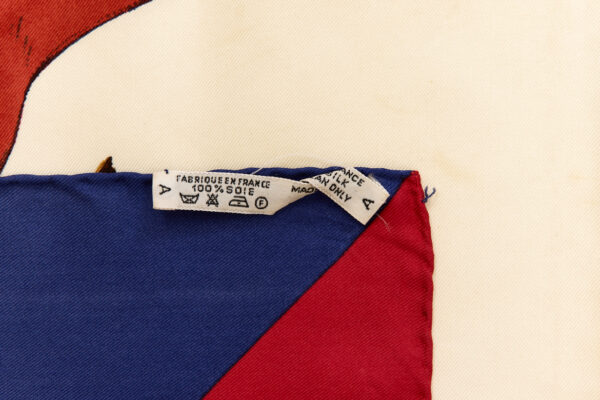 Hermes Silk Scarf Carre 90 "Sauvagine en Vol" Blue Silk Scarf - Image 8