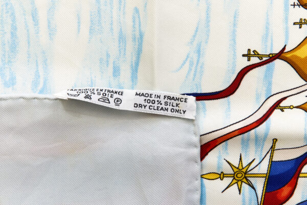 Hermes Silk Scarf Carre 90 "GRAND CORTEGE A MOSCOU" Blue Silk Scarf - Image 8