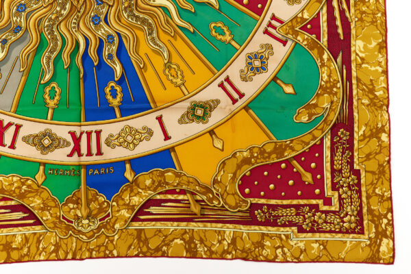 Hermes Silk Scarf Carre 90 "CARPE DIEM" Yellow Silk Scarf - Image 6