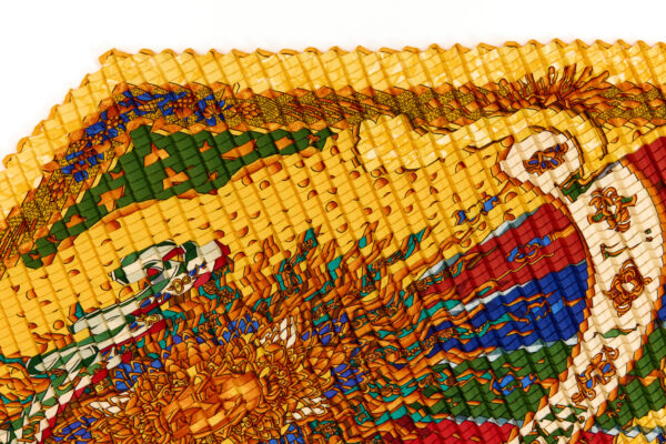 Hermes Silk Scarf Carre 90 "CARPE DIEM" Yellow Silk Scarf - Image 2