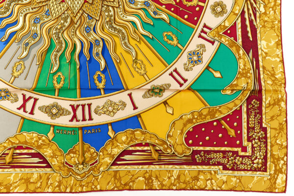 Hermes Silk Scarf Carre 90 "CARPE DIEM" Yellow Silk Scarf - Image 6