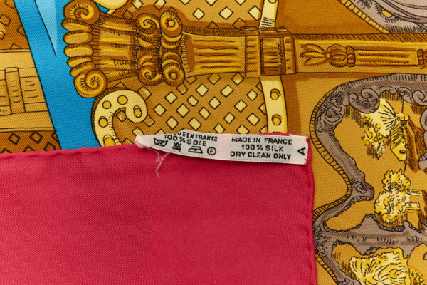 Hermes Silk Scarf Carre 90 "Tournez Manege" Red Silk Scarf - Image 8