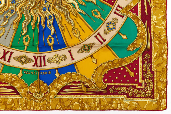 Hermes Silk Scarf Carre 90 "CARPE DIEM" Yellow Silk Scarf - Image 6
