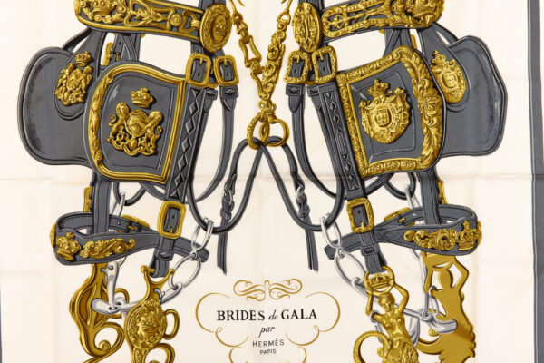 Hermes Silk Scarf Carre 90 "BRIDES de GALA" Pink Silk Scarf - Image 4