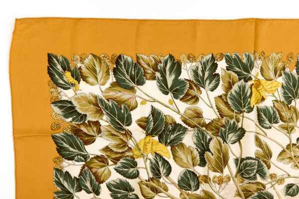 Hermes Silk Scarf Carre 90 "Les merises" Orange Silk Scarf - Image 2
