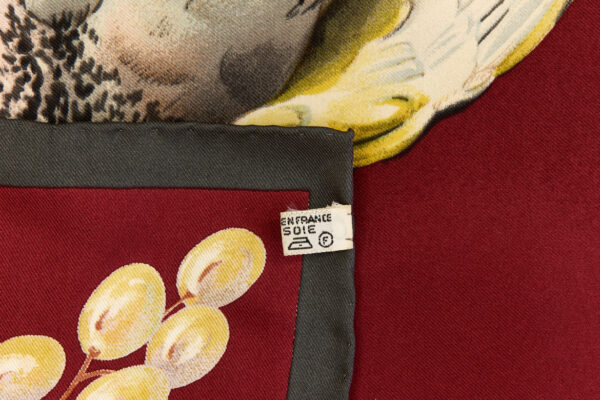 Rare! Hermes Silk Scarf Carre 90 "Fructidor" Red Silk Scarf - Image 8
