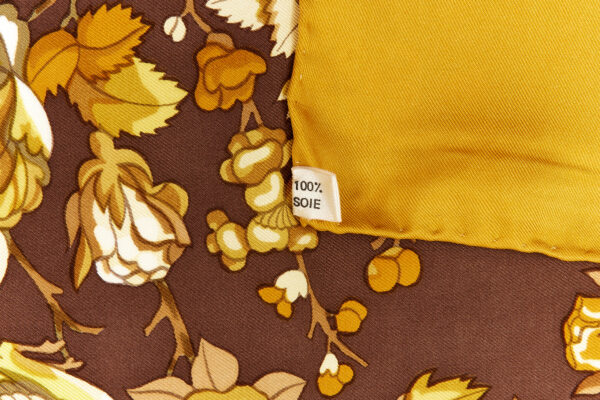 Hermes Silk Scarf Carre 90 "ALADIN" Yellow Silk Scarf - Image 8