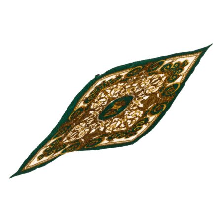 Hermes Silk Scarf Carre 90 "LES TUILERIES" Green Silk Scarf